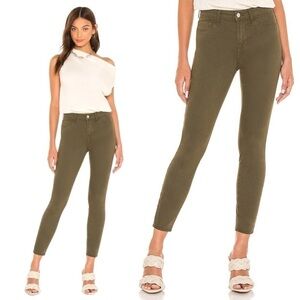 L'Agence - Olive Green Picholine Margot High Rise Skinny Jeans Pants Size 25